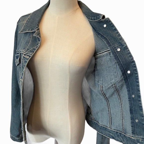 Roadrunner Ladies Medium/Dark Wash Denim Jacket - Picture 7 of 10